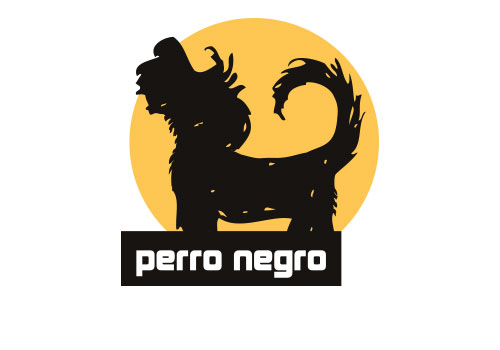 perro negro Logo